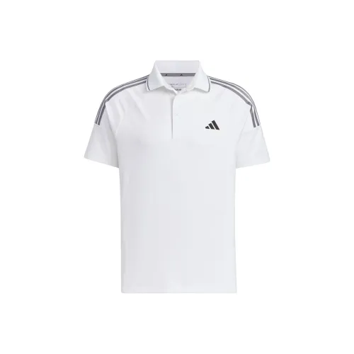 Adidas 3 Stripes AEROREADY Поло Мужское Белое