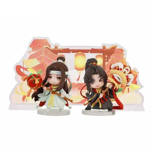 Небесный Мастер Темного Пути Вэй Усянь Лань Ваньчжи Танец Музыкальная Коллекция Фигурки в стиле Chibi