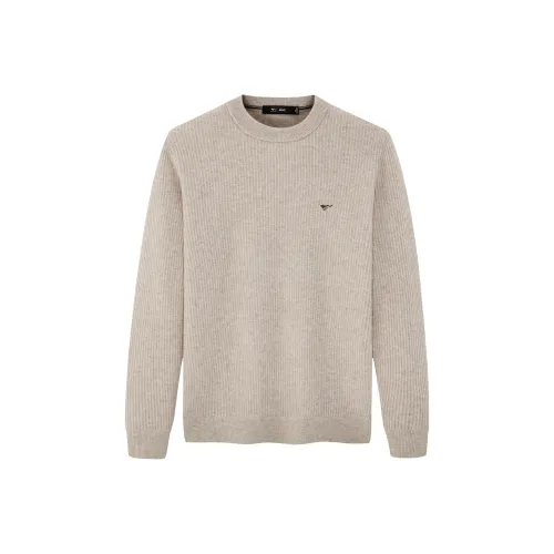 SEPTWOLVES Свитер Мужской Светлый Абрикос