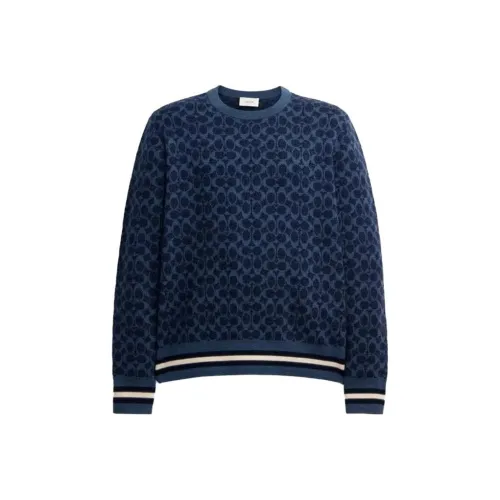 COACH FW23 Свитер Мужской Темно-синий