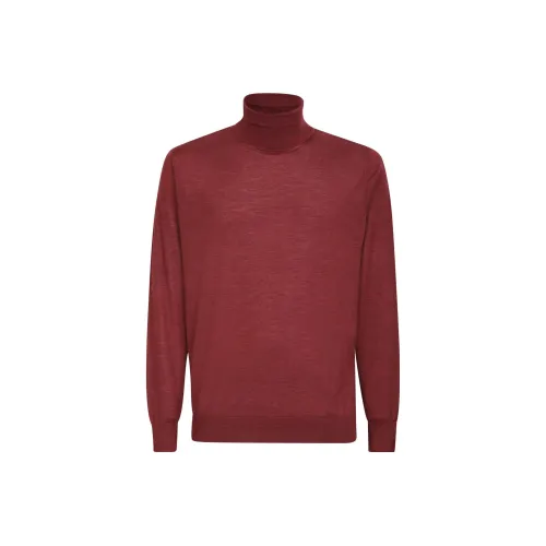 Colombo Red Men's Sweaters Колombo Красные Мужские Свитера