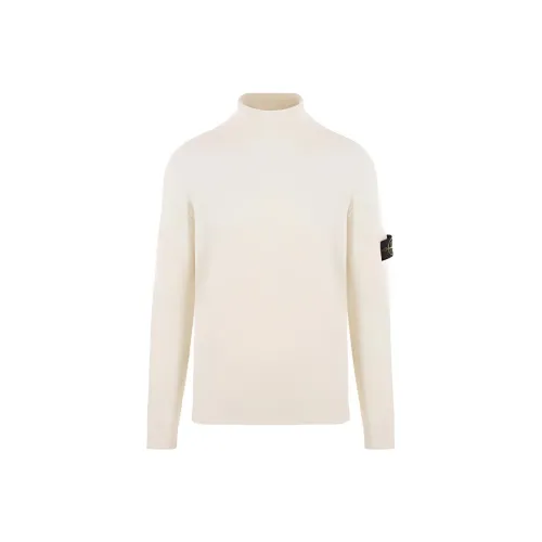 STONE ISLAND Белый Мужской Трикотаж