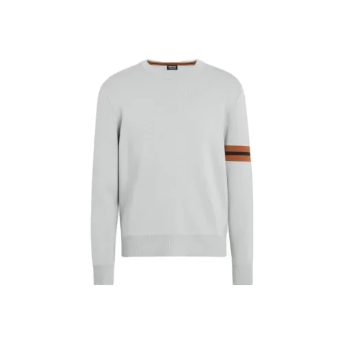 Ermenegildo Zegna Светло-серые Мужские Свитера