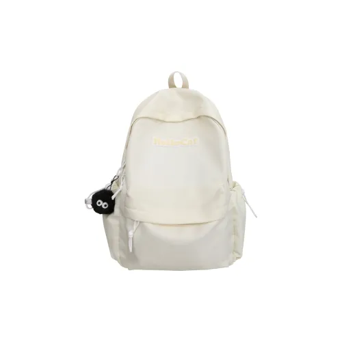 Single Warehouse Нейлон Рюкзак Стандартный Унисекс Экрю Светло-желтый Серый Черный