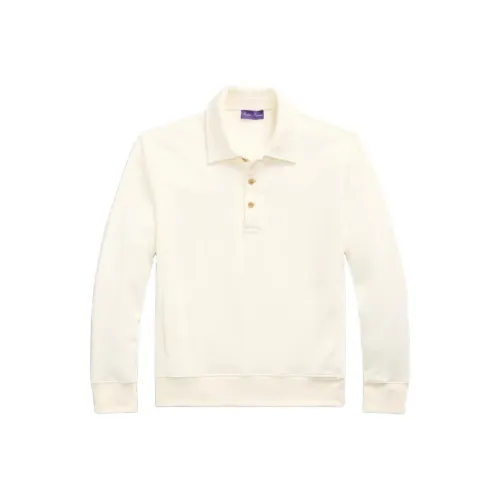Ralph Lauren Purple Label FW24 Поло Мужское Кремовый