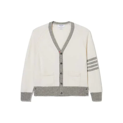 THOM BROWNE THOM BROWNE FW23 Early Autumn Collection Белый Мужской Свитеры