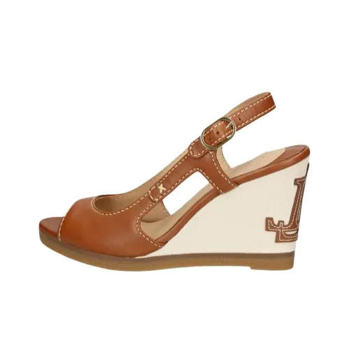 LAUREN RALPH LAUREN One Ремешок Сандалии 8 см Женские Коричневый