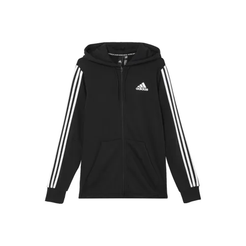 Adidas 3 Stripes Куртка Осенняя Мужская Черная