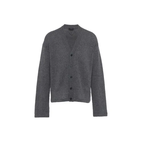 PRADA Серые Мужские Свитера