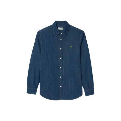 LACOSTE Collaboration Индиго Мужские Рубашки