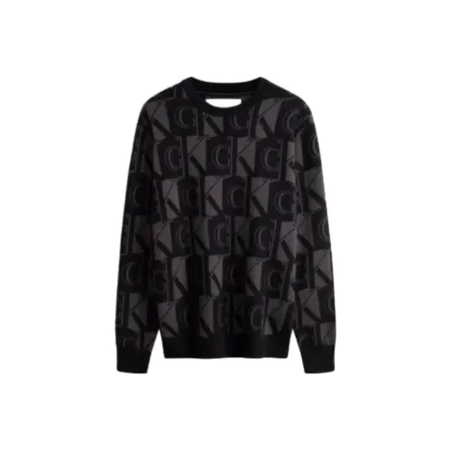 Calvin Klein Космический черный BEH Мужские Свитера