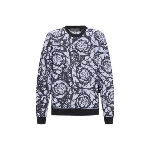 VERSACE Серые Мужские Свитера
