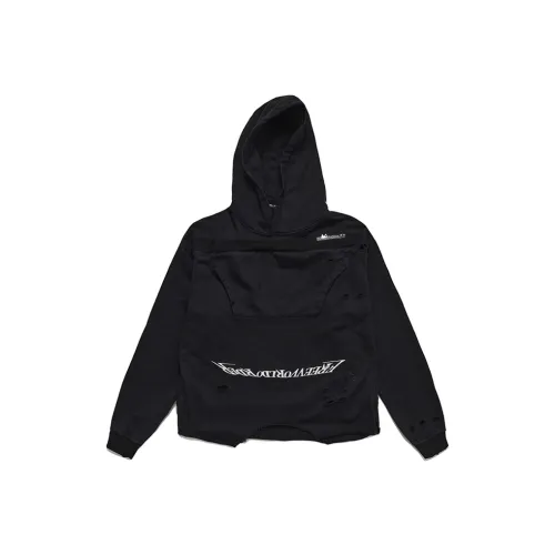FREE WORLD ORDER FVVO Dirty Washed Flip Pocket Ripped Sweatshirt Unisex FREE WORLD ORDER FVVO Грязный Промытый Flip Карман Рваный Толстовка Унисекс