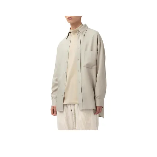 UNIQLO Бежевые Унисекс Рубашки