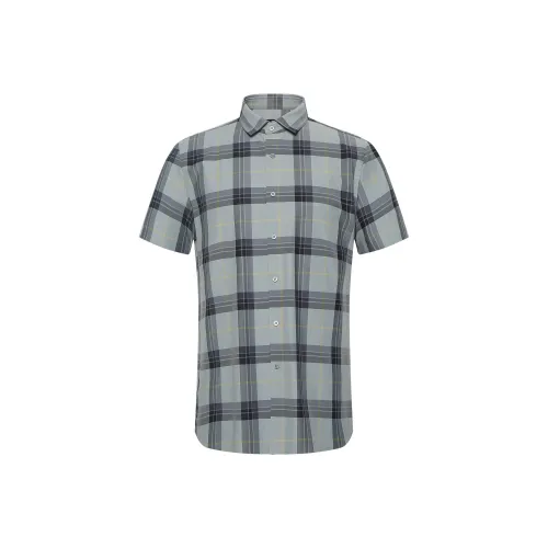 LESS IS MORE Рубашка Мужская Серый Синий 24XXC0031S