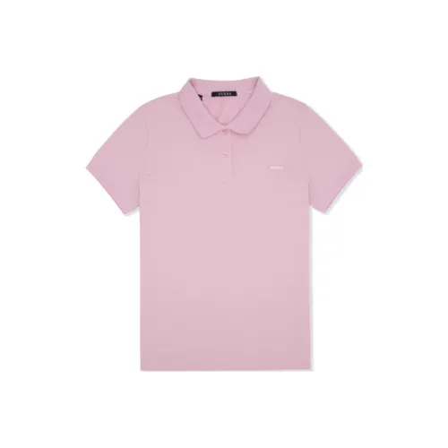GUESS Розово-фиолетовый Унисекс Поло