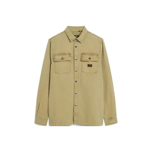 SUPERDRY Хаки Мужские Рубашки