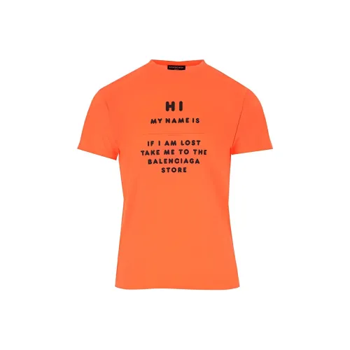 Balenciaga T-Shirt Regular Fit Unisex Orange