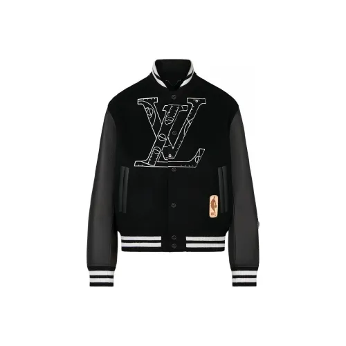 LOUIS VUITTON Бейсбольная куртка Мужская Черная