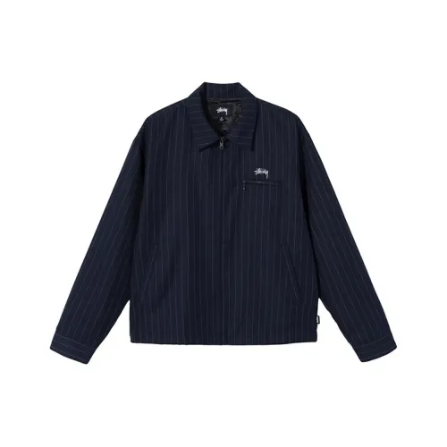 Stussy x CDG Куртка Унисекс Синяя