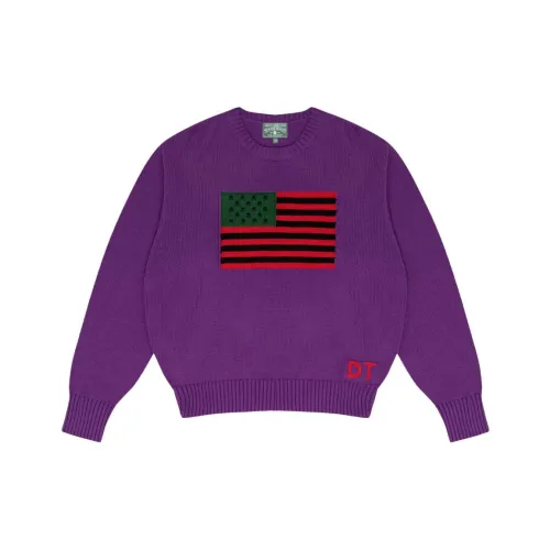 Denim Tears Фиолетовый Унисекс Свитеры