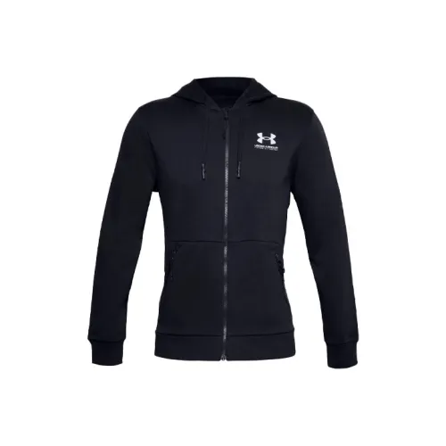 Under Armour Rival Fleece Черные Мужские Куртки