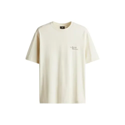 H&M Кремовые Мужские T-рубашки