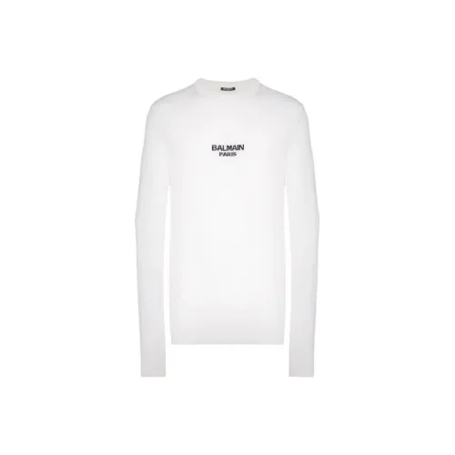 BALMAIN Белые Мужские Свитера