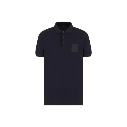 ARMANI EXCHANGEAE SS24 Поло Мужское Морской Синий