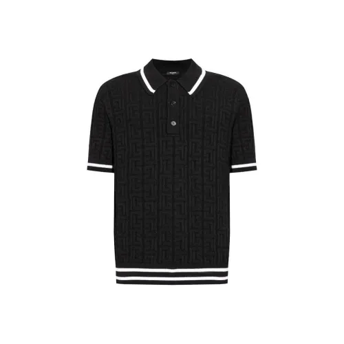 BALMAIN Мужская черная поло