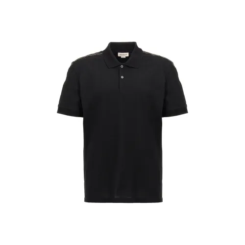 Alexander McQueen Мужское черное поло