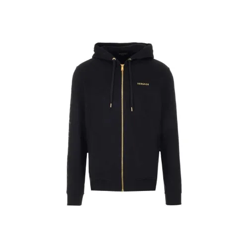 VERSACE Мужские черные куртки