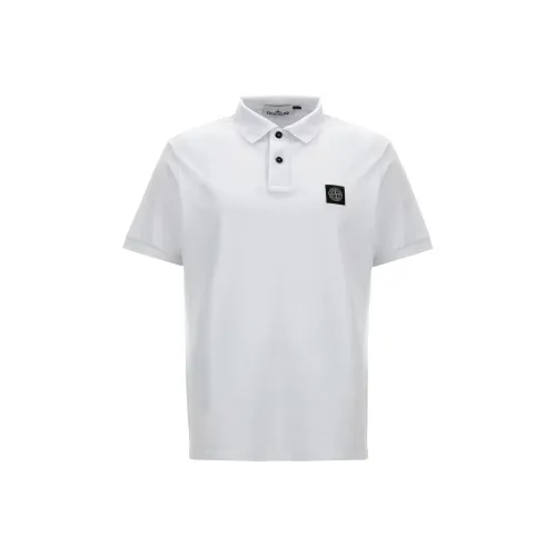 STONE ISLAND Белая Мужская Поло