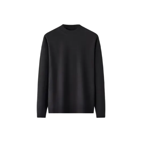 Red Bean Однотонный Круглый вырез Пуловер Свитер Мужской