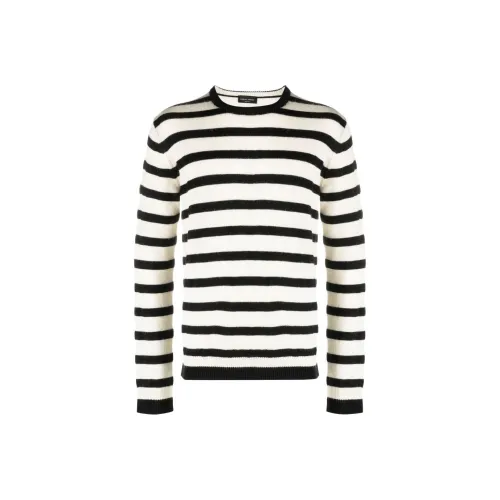 ROBERTO COLLINA Свитер Мужской Черный Белый