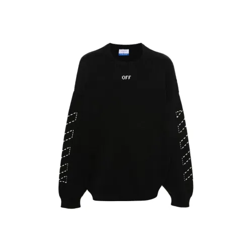 Off Белый Черный Мужской Трикотаж