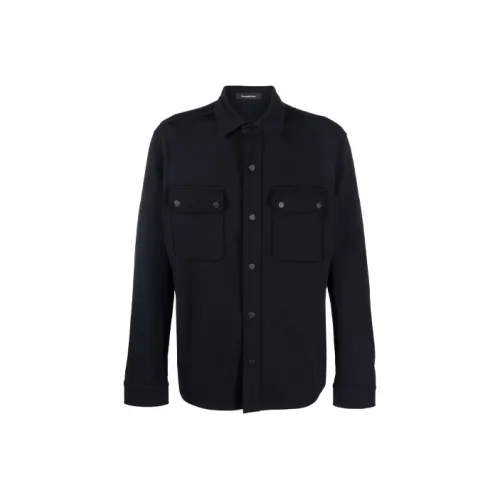 Ermenegildo Zegna Темно-синие мужские куртки