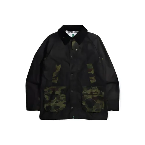 A BATHING APE Мужские черные куртки