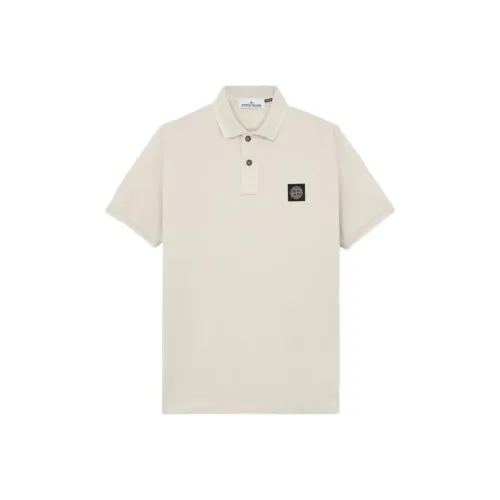 STONE ISLAND Поло Мужское Бежевое