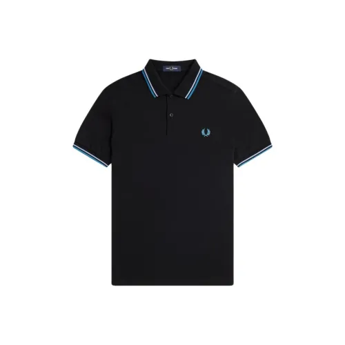 FRED PERRY Черный/Синий Мужская Поло