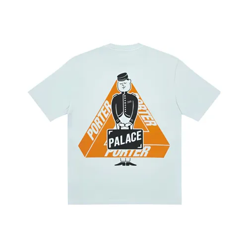 PALACE x PORTER Светло-зеленая унисекс футболка
