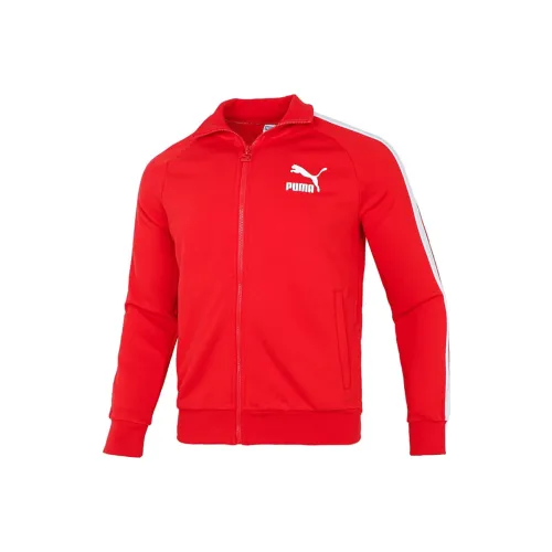 PUMA Red Men's Jackets PUMA Красный Мужские Куртки