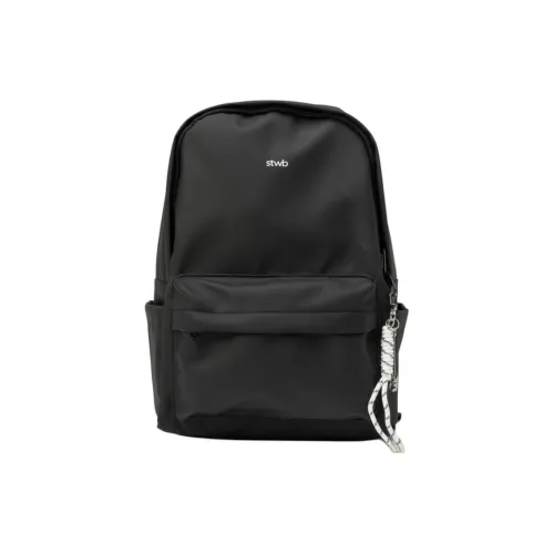 Three Blessings Композитный материал Рюкзак Средний Женский Черный Абрикос Экрю