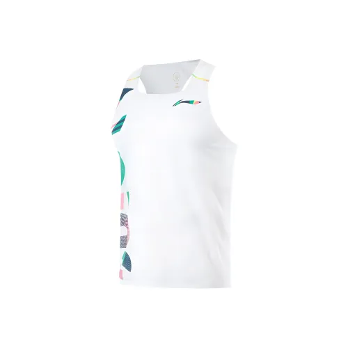 LINING RUNNING Collection Стандартный Белый Мужские Майки