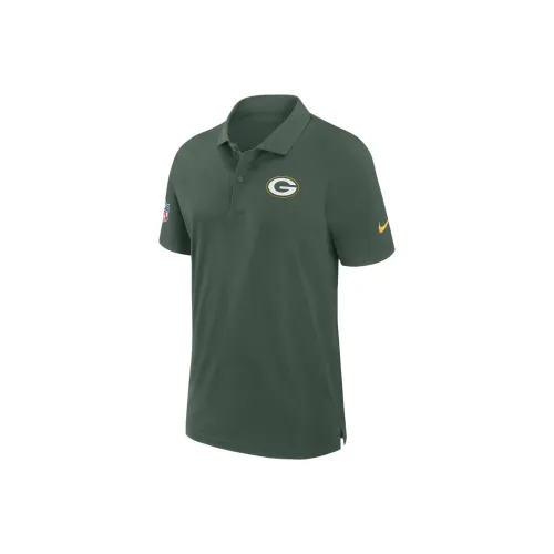 nike Dri FitNFL Зеленый Bay Packers Sideline Поло Мужской Зеленый