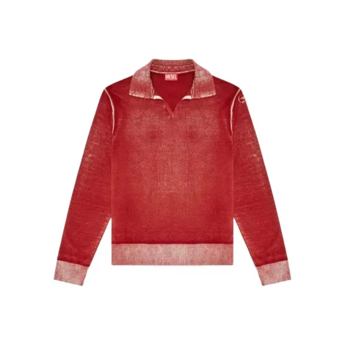 DIESEL Красный Мужской Трикотаж