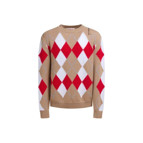 MARNI Бежевые Мужские Свитера