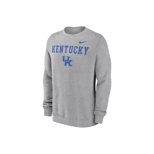 nike CollegeKentucky Wildcats Primetime Primary STACK Толстовка Мужская Серого цвета