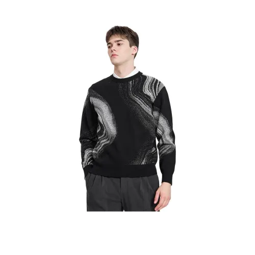 FAIRWHALE Черные Мужские Свитера
