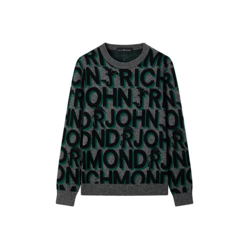 JOHN RICHMOND Свитер Мужской Черный Серый